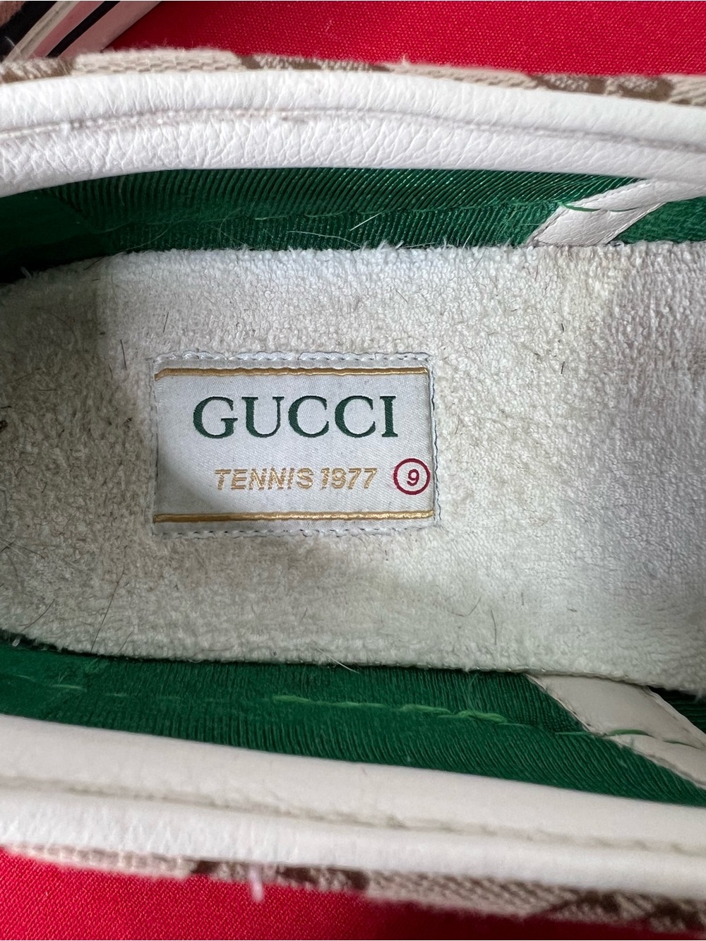 Gucci 1977 Brown GG Monogram Slip-On Sneakers - Picture 7 of 8